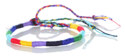 Friendship Gay color Handmade HANDCRAFT hand or leg Adjustable String Bracelet