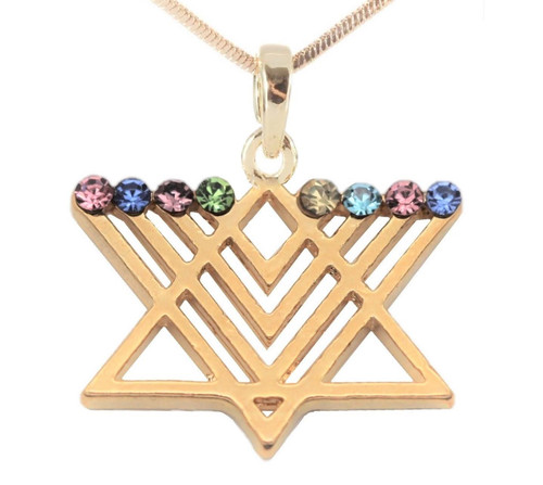 Soul Lamp Menorah star of david Necklace plenty Pendant care Jewelry well being