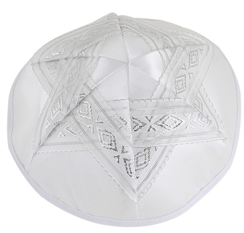 Satin Star of David Kippah MAGEN Jewish Head Cover  Yarmulke Yamaka HOLY Kippa Satin Star of David Kippah MAGEN Jewish Head Cover  Yarmulke Yamaka HOLY Kippa