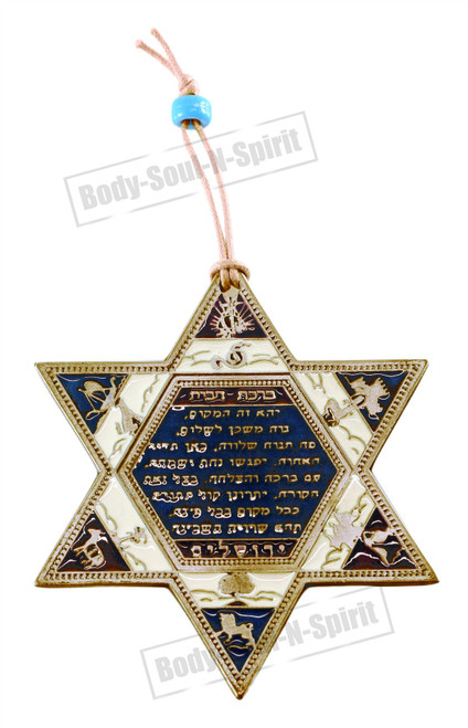 Home Blessing STAR DAVID Lucky Hamsa Judaica energy happiness Wall Hanging Gift
