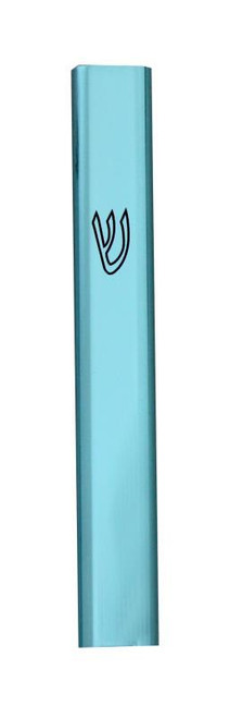 Aluminum Semi-Round Mezuzah Case Shin Printed Mezuza 12cm Judaica Jewish shaddi