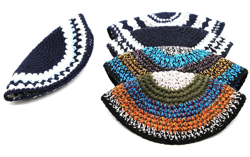 LOT 5 knitted Classic star Yarmulke Jewish Synagogue CUPOLA Israel CAP Kippah LOT 5 knitted Classic star Yarmulke Jewish Synagogue CUPOLA Israel CAP Kippah