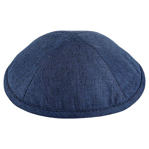 SPOT Navy Yarmulke fabric KIPPAH Tribal Jewish Yamaka Kippa holy Israel cap