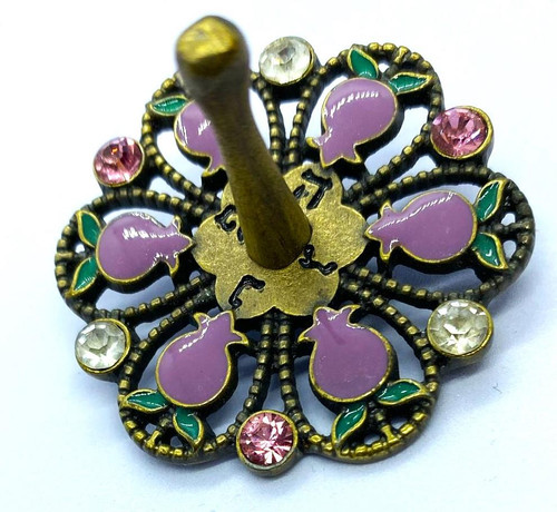 Pomegranates Jewish DreidelSevyvon Hanukah Tradition Kids toy Israel Holiday