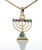 Soul Lamp Menorah jewish Necklace LUCKY charm Amulet Pendant fashion Jewelry Judaica Kabbalah