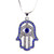 Soul Hamsa Necklace Hand of God Blue Evil Eye Charm Pendant Jewish Judaica Kabbalah