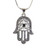 Black evil eye Hamsa Necklace Hand of God Evil Eye Charm Pendant Jewish Judaica Kabbalah