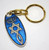 Key Chain Star of David & Israel Menorah Judaism Blue Amulet Pendant Charm gift