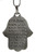 Lucky Charm Hamsa CHAI Israel Jewish Red Key Ring & Hebrew Travelers Prayer Gift