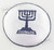 White Menorah Knitted Kippah Yarmulke Tribal Jewish Yamaka Kippa Israel White Menorah Knitted Kippah Yarmulke Tribal Jewish Yamaka Kippa Israel