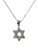 925 Silver Israel Star of David magen Shield crystals Necklace holy judaica Gift