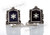 STAR OF DAVID Silver Plated Israel Tallit Clips Israel Prayer Shawl Jewelry Gift