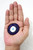 Blue glass greek turkish evil eye wall hanging 4CM Amulet Pendant Charm Judaica