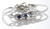 Lot White Evil Eye Bracelets STRING Kabbalah good Lucky Charm Jewelry
