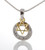 Lucky charm Star of David Sacred Prayer Pendant ring bless Necklace souvenir