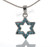 "Star of David" Pedent Necklace Lucky charm  Silver Plated Jewish Judaica 