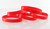 Lot Blank Red Silicone Wristband powerful Rubber Bracelet good karma Bangle gift