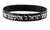 SHEMA ISRAEL Black  Bracelets Jewish Kabbalah Hebrew Rubber Cuff Wristbands