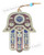 Hamsa Wall Hanging CHAI Judaica Kabbalah Gold plated Success soul Lucky Charm