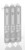 Lot of 3 White & Silver Mezuzah Mezuza Case 12cm Judaica Jewish Plastic Design