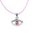 Pink Evil Eye Necklace LUCKY Charm Amulet Pendant Jewelry Judaica Kabbalah