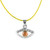 Orange Evil Eye Necklace LUCKY Charm Amulet Pendant Jewelry Judaica Kabbalah