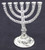 Jewish Figurine gift Temple Menorah statuette candelabrum holyland Jerusalem
