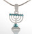 Holy land Lamp Menorah Necklace SKY BEADS LUCKY charm Jewelry prestige gift
