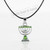 Green Jewish MENORAH Hanukkah lamp Necklace Israel Kabbalah Judaica Jewelry gift