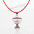 Red Jewish MENORAH Hanukkah lamp Necklace Israel Kabbalah Judaica temple gift Red Jewish MENORAH Hanukkah lamp Necklace Israel Kabbalah Judaica temple gift