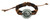 Black Tribal Feng shui Leather Bracelet Surfer Wrist Band Cuff Bangle wind water