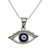 925 Silver Sterling Blue eye Luck and success Necklace protection Accessory Gift