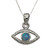 925 Silver Sterling Sky eye Luck and success Necklace protection Accessory Gift