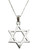 925 Sterling Silver Jewish Stylish Star of David Pendant Spiritual Holy Necklace