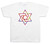 New Mens cotton T-shirt print Colorful star of David fire kabbalah Jews design