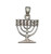 925 Silver Sterling Yisrael Soul Lamp Menorah Necklace candelabrum Holy Pendant