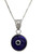 Blue Evil Eye Pendant Judaica Kabbala Classic Look Necklace LUCKY Holy souvenir