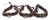 Peace sign charm vtg Braided Leather Bracelet Cuff Bangle Success Wristband