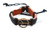 Peace sign charm vtg Braided Leather Bracelet Cuff Bangle Success Wristband