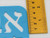 Blue HEBREW Alphabet Stencil Letter Alef Bet Ruler Characters Jewish school kids Blue HEBREW Alphabet Stencil Letter Alef Bet Ruler Characters Jewish school kids