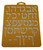 Yellow HEBREW Alphabet Stencil Letter Alef Bet Ruler Characters Jewish school kids