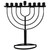 Black HANUKKAH Menorah Kosher Jewish Tradition Judaica Holiday Holyland gift