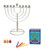 Set Menorah lighting candles Jewish Tradition Dreidels Chanukah HANUKKAH Holiday