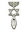 Silver Grafted In Messianic Symbol pretty Lapel PIN patriot gift