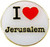 'I Love Jerusalem' Button Badges pretty Lapel PIN patriot gift