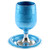 Blue ALUMINUM KIDUSH CUP 14 CM WITH SAUCER Shabbat Holiday Israel Judaica