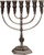 7 Branch Menorah Temple Replica 17.7" Judaica Holyland Ornament Candle Decor Gift