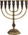 Aluminium 7 Branch Menorah Temple Replica 28CM Judaica Holyland awesome gift
