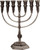 Aluminium 7 Branch Menorah Temple Replica 28CM Judaica Holyland awesome gift