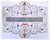 Shabbath Bread/Challah Cover 100% Bamboo Organic fabric Silver Pomegranates